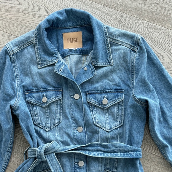 Paige Kimber Belt Denim Shacket - Catrin - Picture 2 of 10